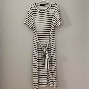 Stripped casual dress